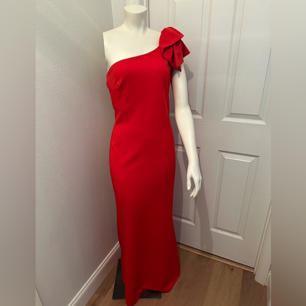 Women’s red long maxi evening gown Minuet size medium